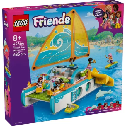 Set LEGO FRIENDS CALATORIA AVENTUROASA CU BARCA 42664 - prin Didactopia