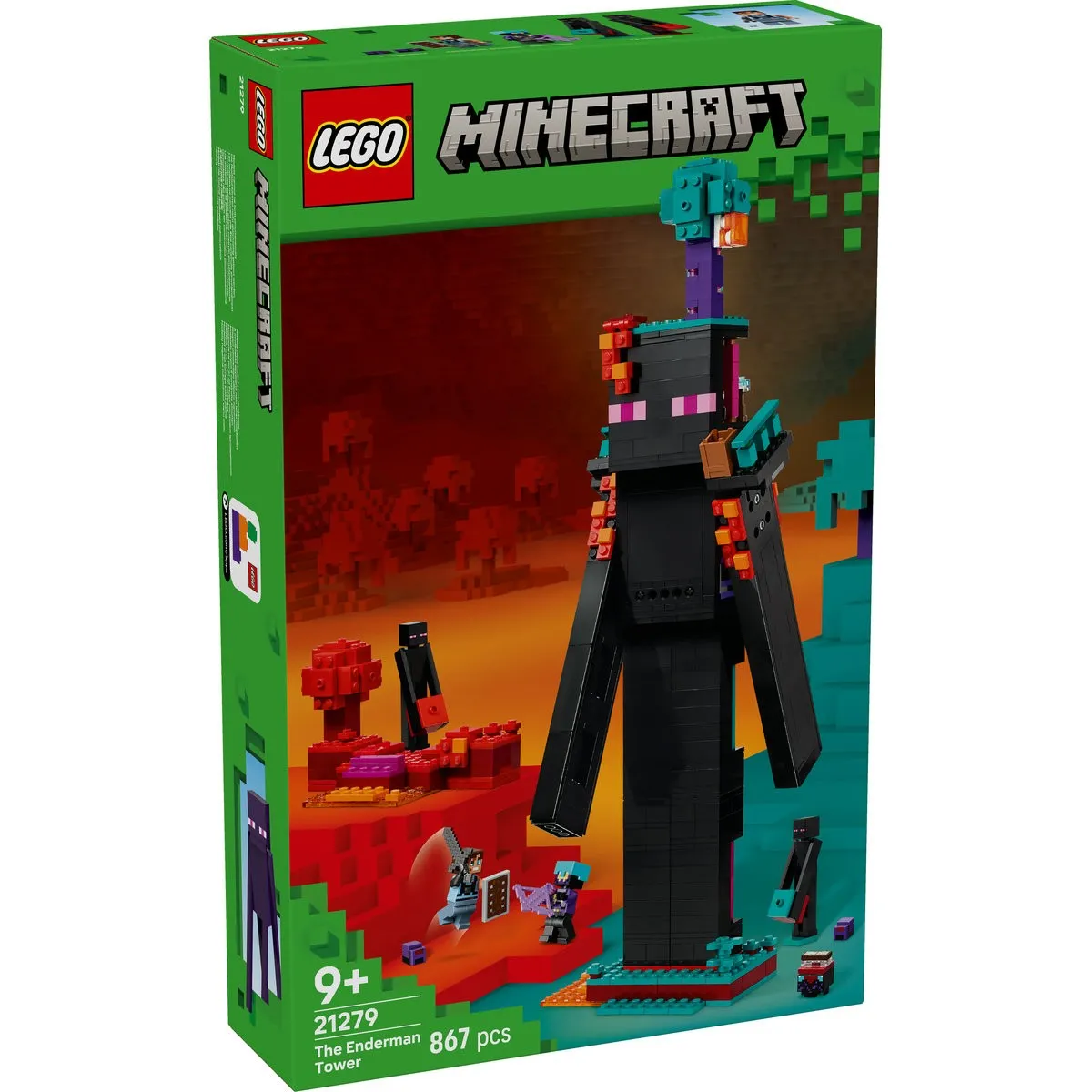 Set-LEGO-MINECRAFT-TURNUL-ENDERMAN-21279-prin-Didactopia Set LEGO MINECRAFT TURNUL ENDERMAN 21279 - prin Didactopia