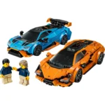 Set LEGO SPEED CHAMPIONS LAMBORGHINI REVUELTO SI HURACAN STO 77238 - prin Didactopia