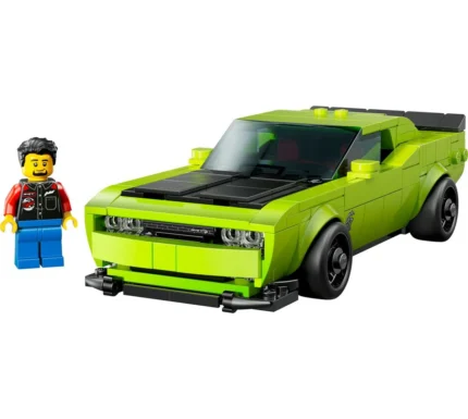 Set LEGO SPEED CHAMPIONS MASINA SPORT DODGE CHALLENGER SRT HELLCAT 77237 - prin Didactopia