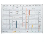 Planificator - Calendar anual magnetic - Panou whiteboard pt clasa 95 x 65 cm - Inclusiv accesorii - Planificare, Organizare