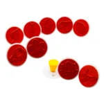 Ştampile cu frunze și fructe - Set cu 10 ştampile mari - 7,5 cm