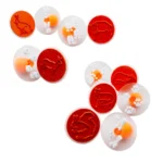 Ştampile tematice - urme de animale - Set cu 12 ştampile mari - 7,5 cm