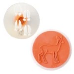 Ştampile tematice - urme de animale - Set cu 12 ştampile mari - 7,5 cm