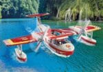 Playmobil-AVION ANTINCENDIU CU FUNCTIE DE STINGERE-Set Playmobil-PM71463