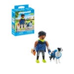 Playmobil - Figurina alergator cu animalut de colectie caine Border Collie-Set Playmobil-PM71740
