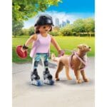Playmobil - Figurina patinatoare cu animalut de colectie caine Retriever-Set Playmobil-PM71739