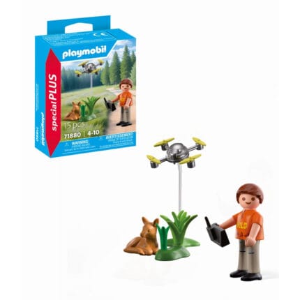 Playmobil - Figurina salvator cu drona-Set Playmobil-PM71880