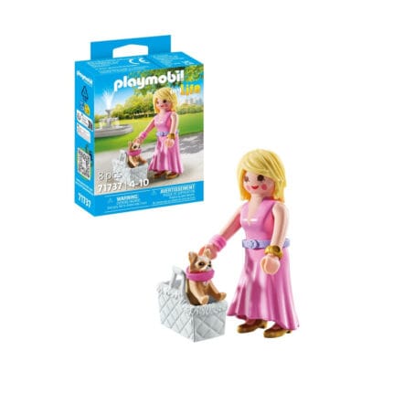 Playmobil - Figurina trendy cu animalut de colectie caine Chihuahua-Set Playmobil-PM71737