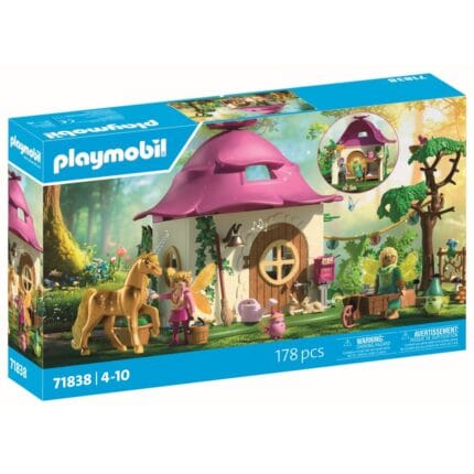 Playmobil - Jucarie de rol Casuta zanelor cu unicorn auriu-Set Playmobil-PM71838