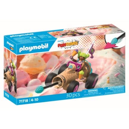 Playmobil - Jucarie de rol Cursa cu cornetul de inghetata-Set Playmobil-PM71718