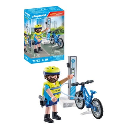Playmobil - Politist cu bicicleta-Set Playmobil-PM71732