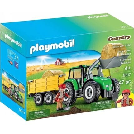 Playmobil - Tractor cu remorca si incarcator frontal-Set Playmobil-PM9317