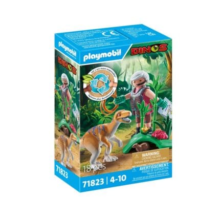 Playmobil - Velociraptor si cercetator Playmobil-Set Playmobil-PM71823