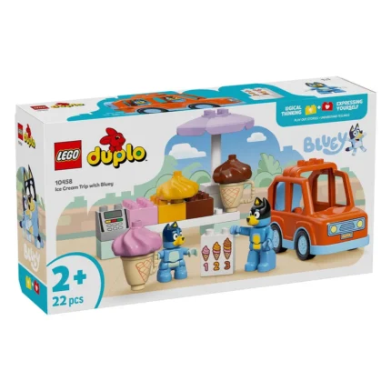 Set LEGO DUPLO VIZITA CU BLUE LA FURGONETA DE INGHETATA 10458 - prin Didactopia