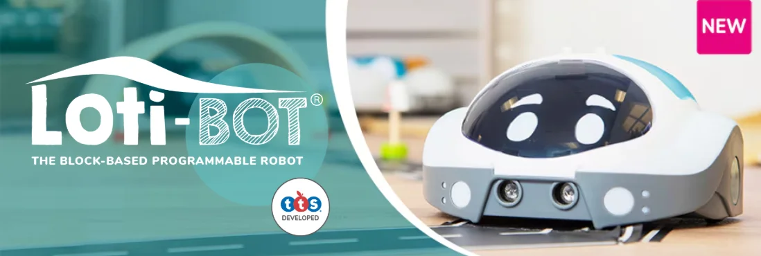 TTS Loti-Bot – Robot programabil cu senzori - Funcții desen, audio și programare block-based - STEAM