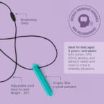 ARK Krypto-Bite colier cu șnur de siguranță breakaway, aprobat de logopezi – sigur pentru utilizare zilnică la copii și adulți