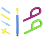 ARK Z-Vibe Starter Kit – set complet de instrumente oro-motorii cu mâner vibrant, vârfuri terapeutice, Grabber și Lip Blok, fabricat în SUA