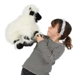 Oaie Valais Blacknose - Marionetă de mână, 38 cm - Original Folkmanis