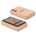 Set 2 telefoane mobile de jucărie - Lemn - Butoane flexibile - Joc de Rol