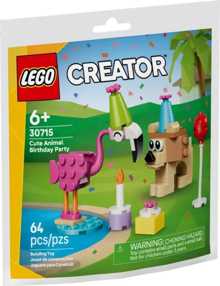 Set LEGO CREATOR PETRECERE DE ZI DE NASTERE CU ANIMALUTE 30715 - prin Didactopia