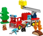 Set LEGO DUPLO CAMION DE POMPIERI CU FURTUN SI POMPIER 10473 - prin Didactopia