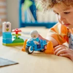 Set LEGO DUPLO MOTOCICLETA ALBASTRA DE POLITIE 10471 - prin Didactopia