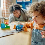 Set LEGO DUPLO MOTOCICLETA ALBASTRA DE POLITIE 10471 - prin Didactopia