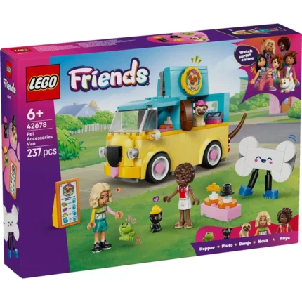 Set LEGO FRIENDS FURGONETA CU ACCESORII PENTRU ANIMALE DE COMPANIE 42678 - prin Didactopia