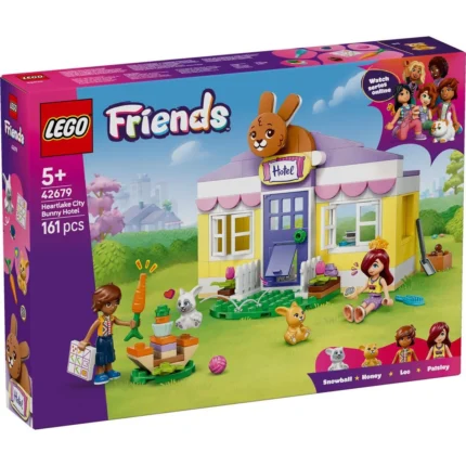 Set LEGO FRIENDS HOTEL PENTRU IEPURASI IN ORASUL HEARTLAKE 42679 - prin Didactopia