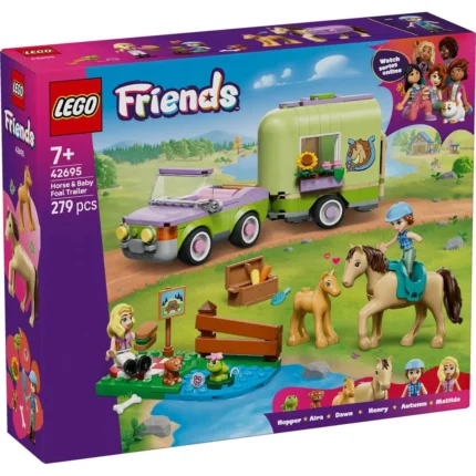 Set LEGO FRIENDS REMORCA PENTRU CAL SI MANZ 42695 - prin Didactopia