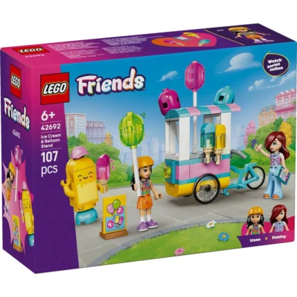 Set LEGO FRIENDS STAND CU INGHETATA SI BALOANE 42692 - prin Didactopia