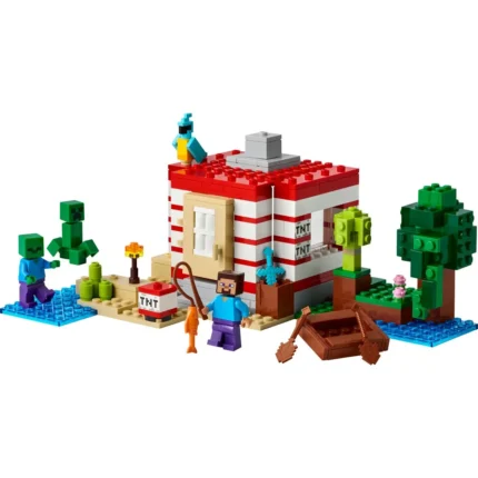 Set LEGO MINECRAFT CASA TNT DIN JUNGLA 21275 - prin Didactopia