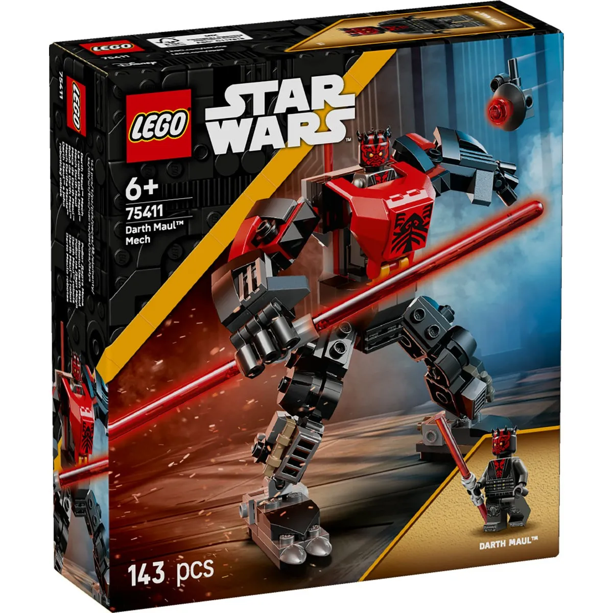 Set-LEGO-STAR-WARS-ROBOTUL-DARTH-MAUL-75411-prin-Didactopia Set LEGO STAR WARS ROBOTUL DARTH MAUL 75411 - prin Didactopia