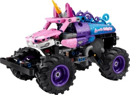 Set LEGO TECHNIC MONSTER JAM SPARKLE SMASH CU MOTOR CU ARC 42220 - prin Didactopia