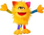 Șmecherichi, pisicuța colorată - Marionetă de mână - 35 cm - Original Living Puppets®