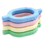 ARK Baby Grabber instrumente de masticație senzorială pentru bebeluși – multiple culori pastel cu texturi variate pentru explorare orală timpurie