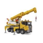 Bruder camion cu macara Scania Super 560R Liebherr cu lumini si sunete-Vehicule Originale Bruder-BR03571