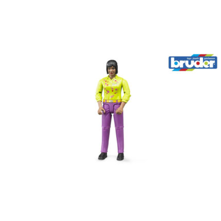 Bruder figurina femeie cu pantaloni violet-Vehicule Originale Bruder-BR60403