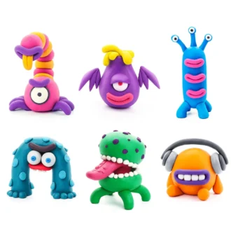 Plastilină - Argilă specială de modelat - Aliens Extraterestrii - Hey Clay®- Set 15 cutii - Conectare la App
