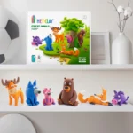 Plastilină - Argilă specială de modelat - Animale din pădure - Hey Clay®- Set 15 cutii - Conectare la App