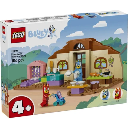 Set LEGO BLUEY LA SCOALA CU RUSTY SI BLUE 11221 - prin Didactopia