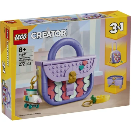 Set LEGO CREATOR GEANTA ARTISTICA SI MODERNA CU DEPOZITARE 31391 - prin Didactopia