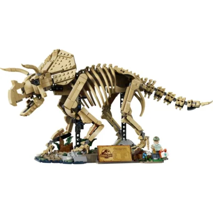 Set LEGO JURASSIC WORLD FOSILE DE DINOZAUR TRICERATOPS 77985 - prin Didactopia