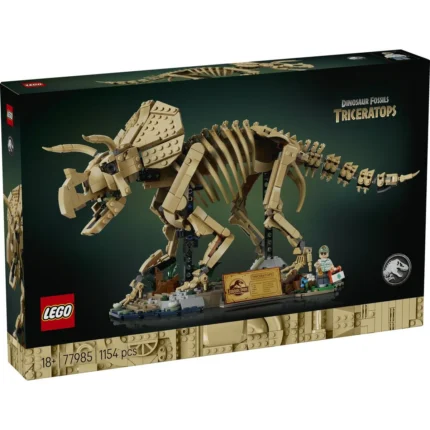 Set LEGO JURASSIC WORLD FOSILE DE DINOZAUR TRICERATOPS 77985 - prin Didactopia