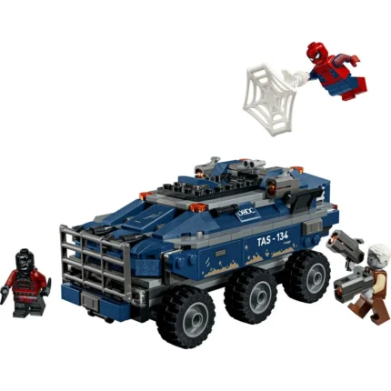 Set LEGO MARVEL SPIDERMAN URMARIRE CU OMUL PAIANJEN SI MASINA INCHISORII 76349 - prin Didactopia