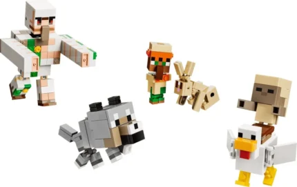 Set LEGO MINECRAFT ATAC IN DESERT CU UN JOCHEU DE GAINI 21592 - prin Didactopia
