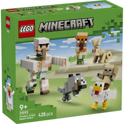Set LEGO MINECRAFT ATAC IN DESERT CU UN JOCHEU DE GAINI 21592 - prin Didactopia