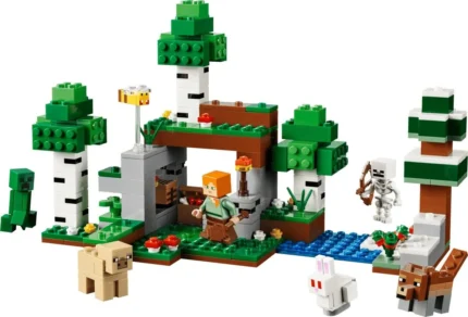 Set LEGO MINECRAFT PRIMA AVENTURA PE TIMP DE NOAPTE 21593 - prin Didactopia