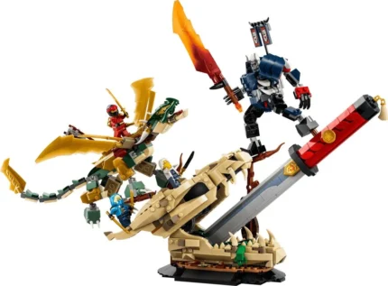 Set LEGO NINJAGO BATALIA DE LA SABIA DRAGONULUI 71871 - prin Didactopia